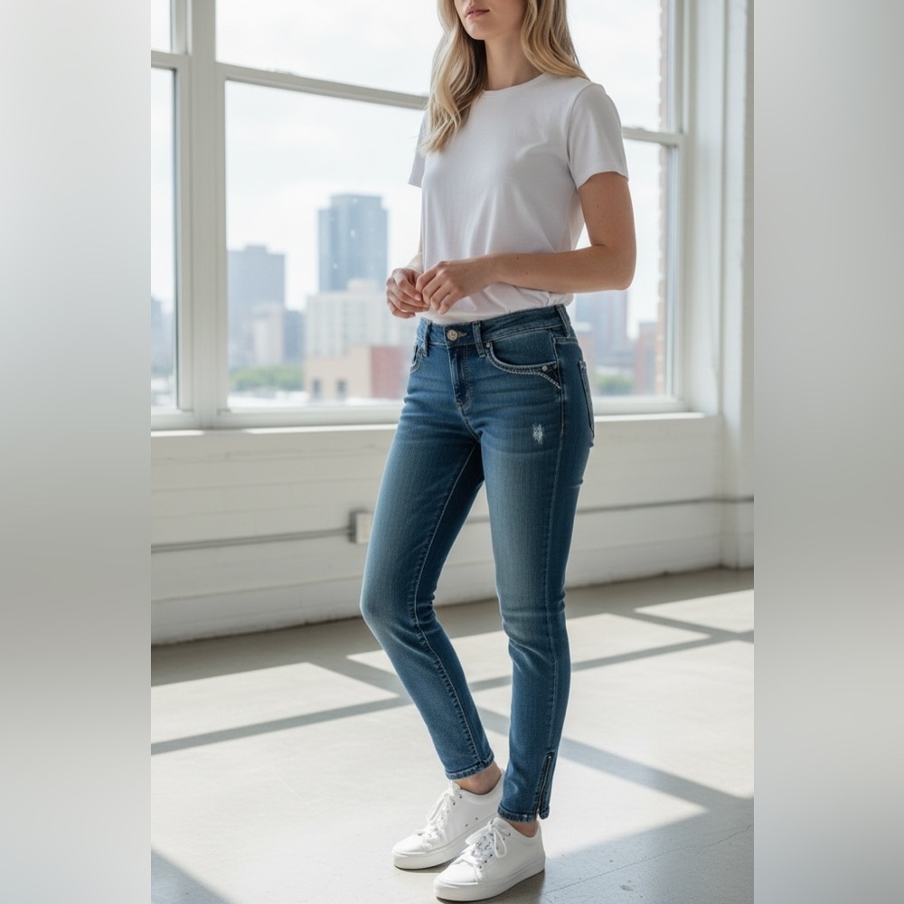 Silver Jeans Blue Skinny Denim